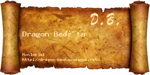 Dragon Beáta névjegykártya